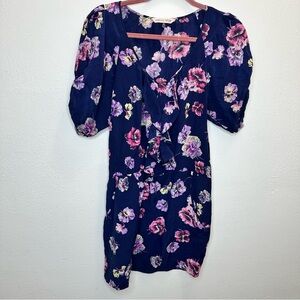 Rebecca Taylor Blue & Pink Floral Dress Size 10